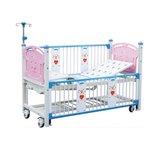 A25 KEC-01栅栏式豪华平板儿童床(双摇|带轮|护栏)